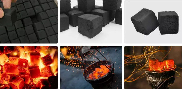 Cube 5mm Shisha Hookah Charcoal Making Machine 7 5kw